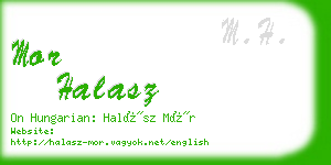 mor halasz business card